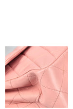 CHANEL Double Sided Flap Bag Medium Pink