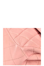 CHANEL Double Sided Flap Bag Medium Pink