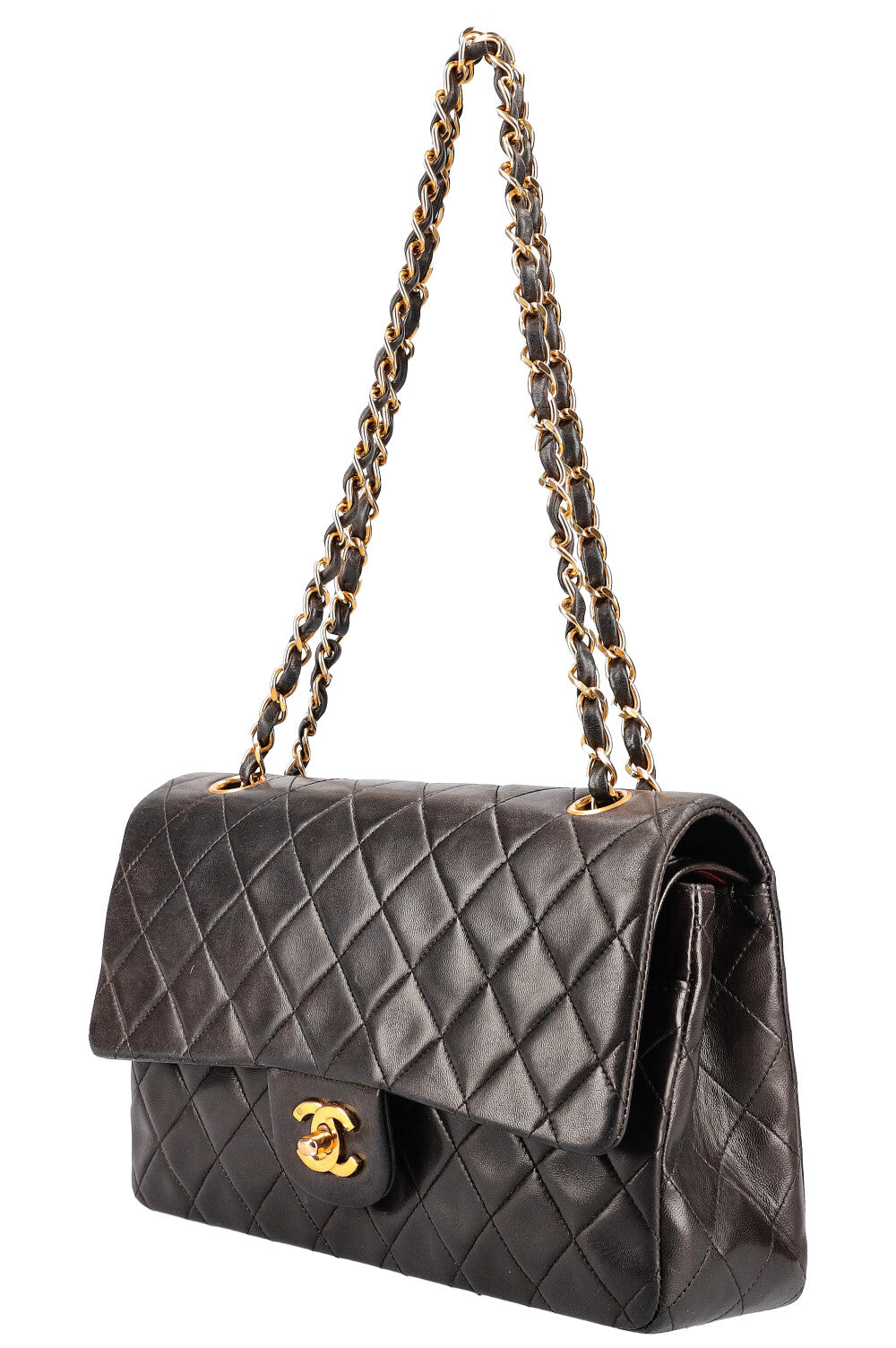 CHANEL Medium Double Flap Bag Black