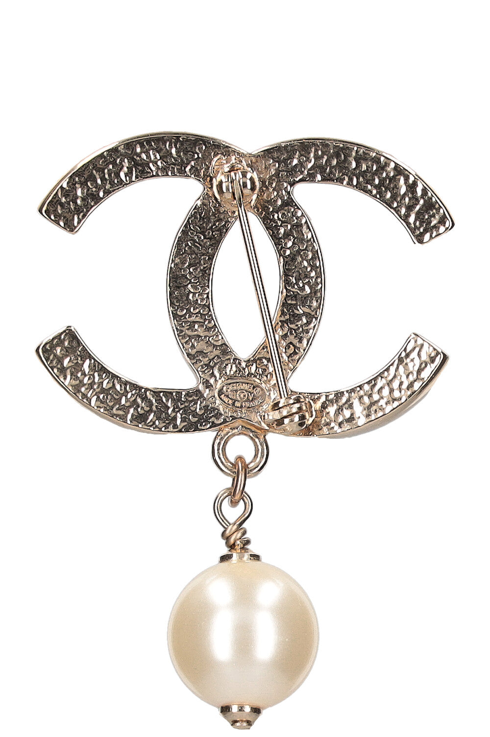 Chanel pearl hot sale brooch