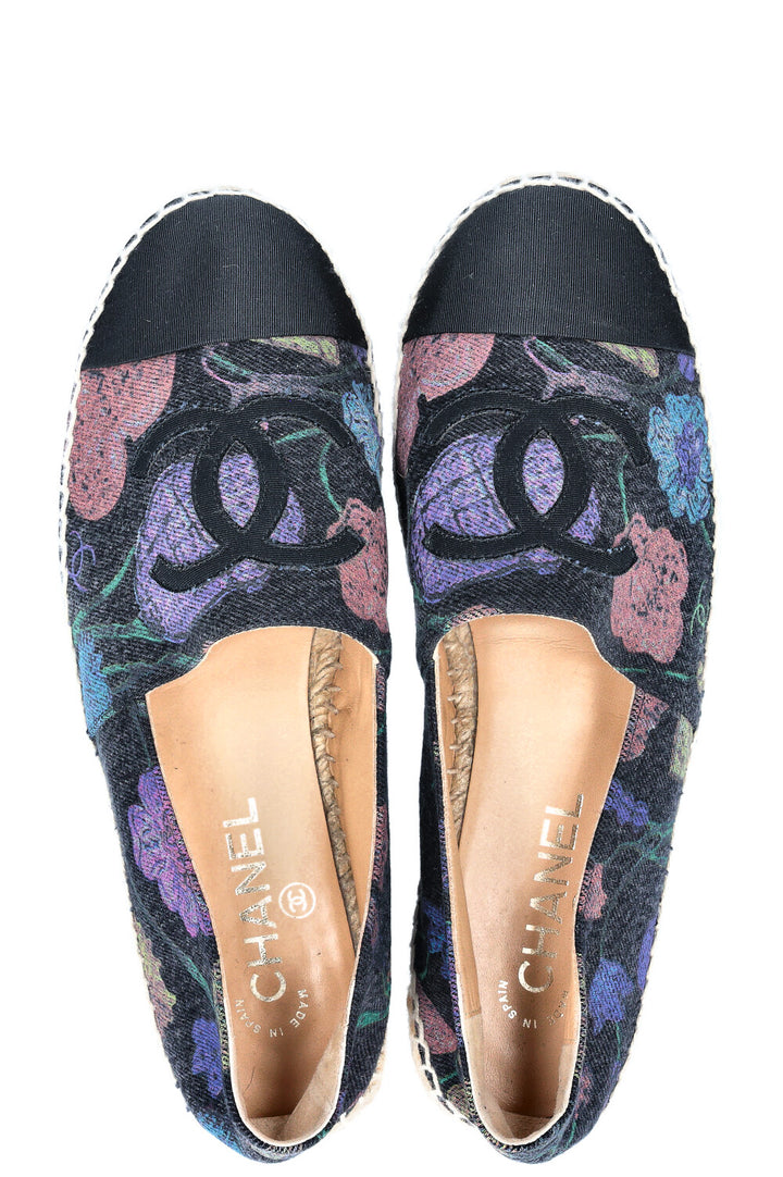 CHANEL Espadrilles Flats Flowers