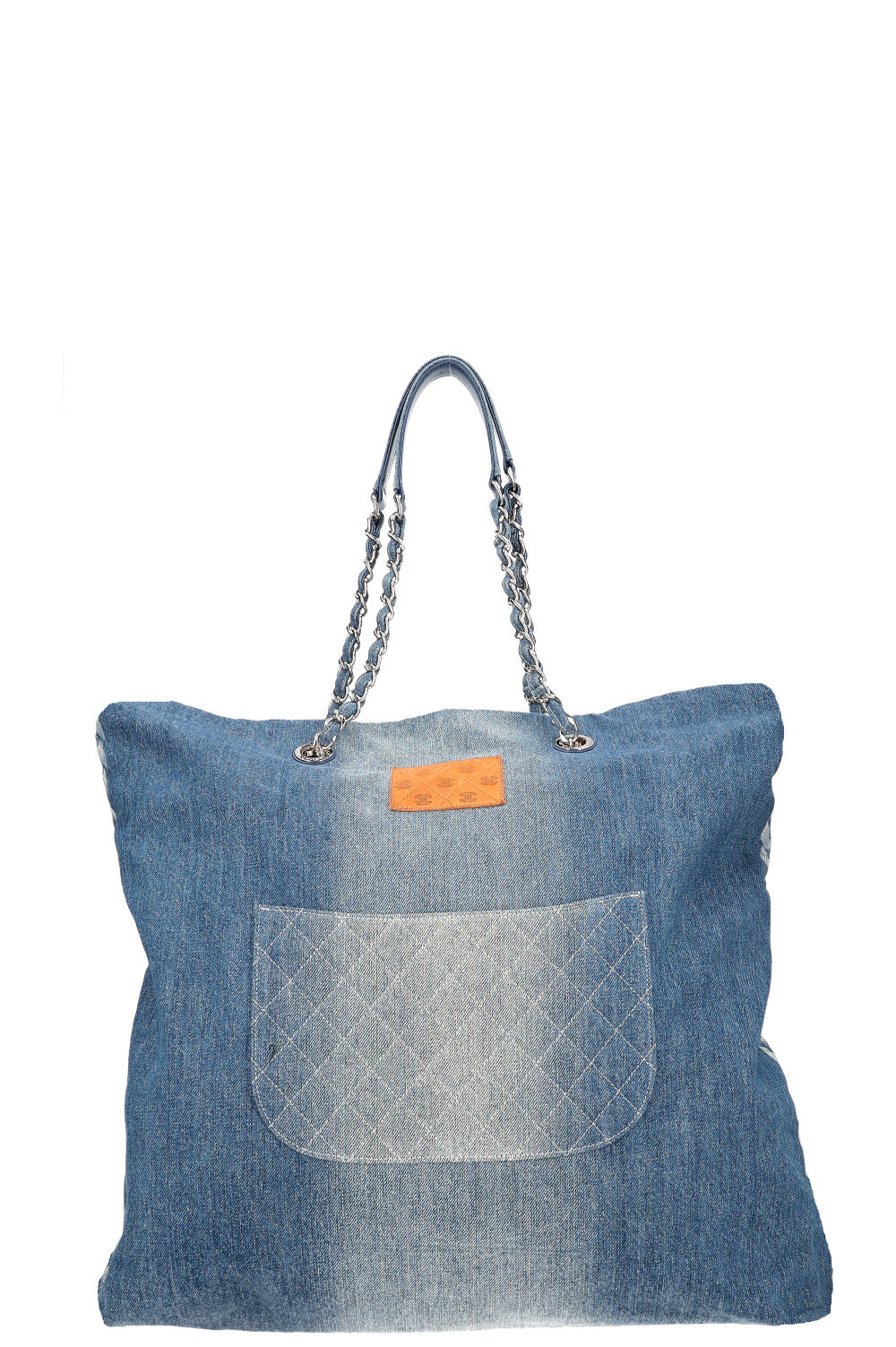 CHANEL Denim Shopper Blue