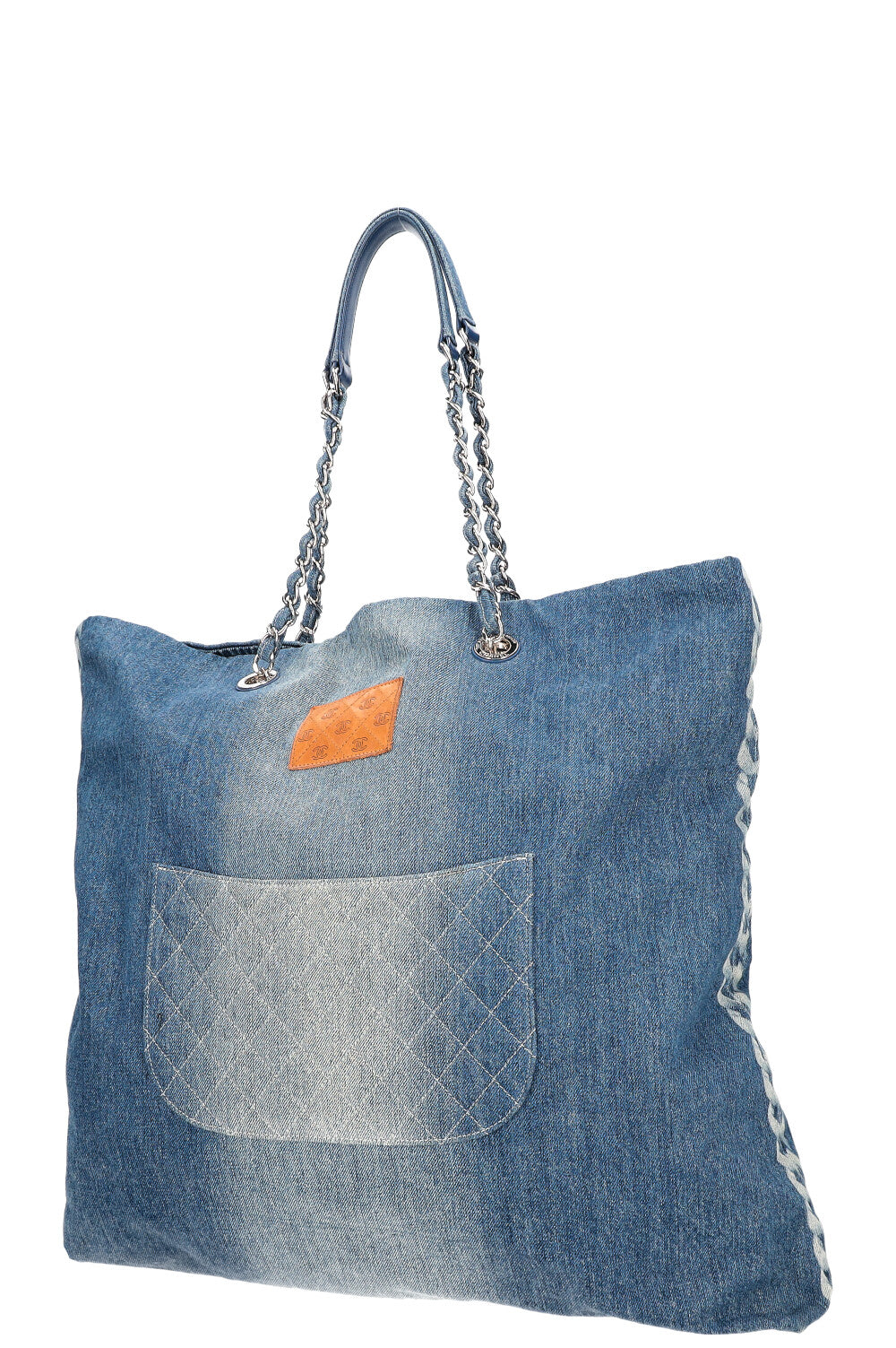 CHANEL Denim Shopper Blue