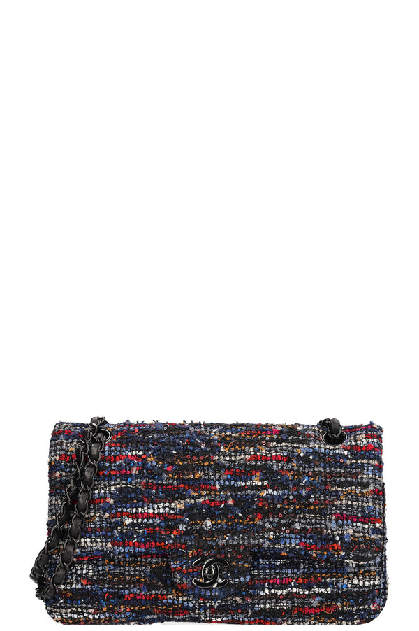 CHANEL Double Flap Bag Tweed
