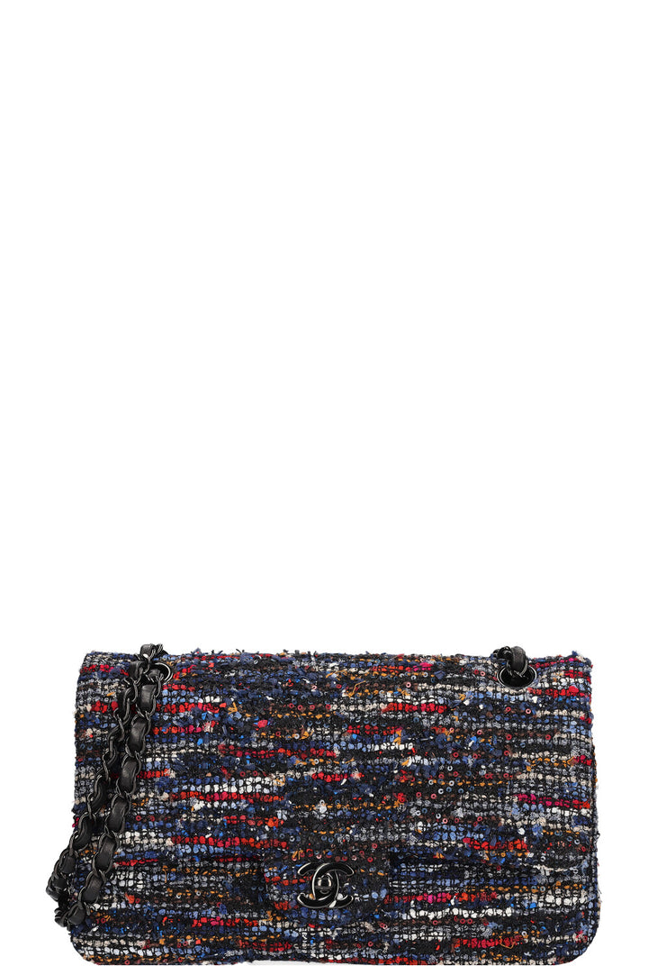 CHANEL Double Flap Bag Tweed
