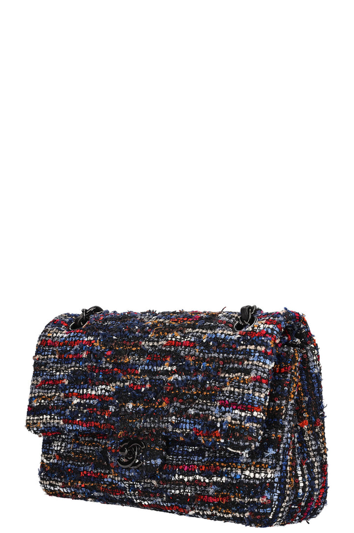 CHANEL Double Flap Bag Tweed