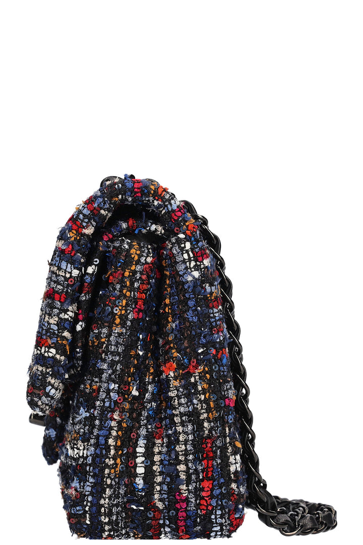 CHANEL Double Flap Bag Tweed