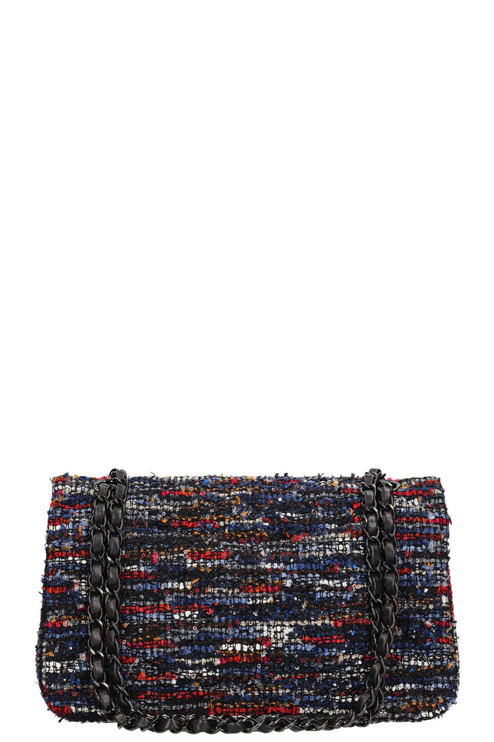 CHANEL Double Flap Bag Tweed