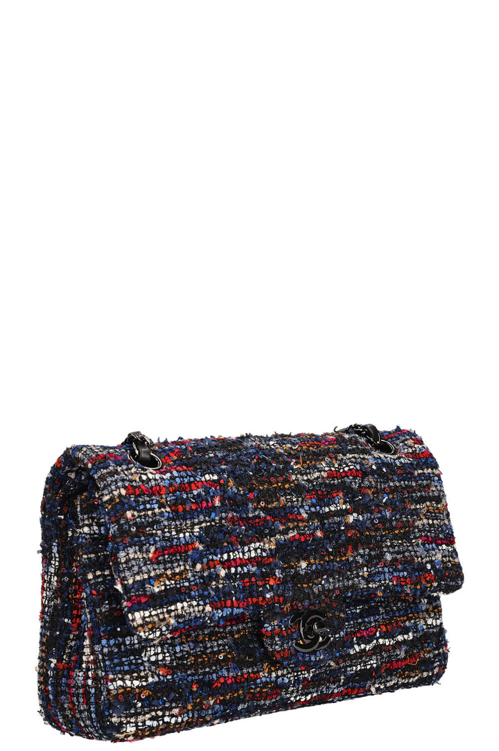 CHANEL Double Flap Bag Tweed