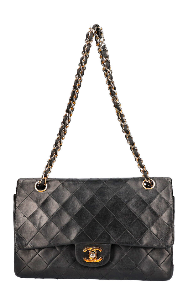 Chanel Medium Double Flap Vintage Black gold