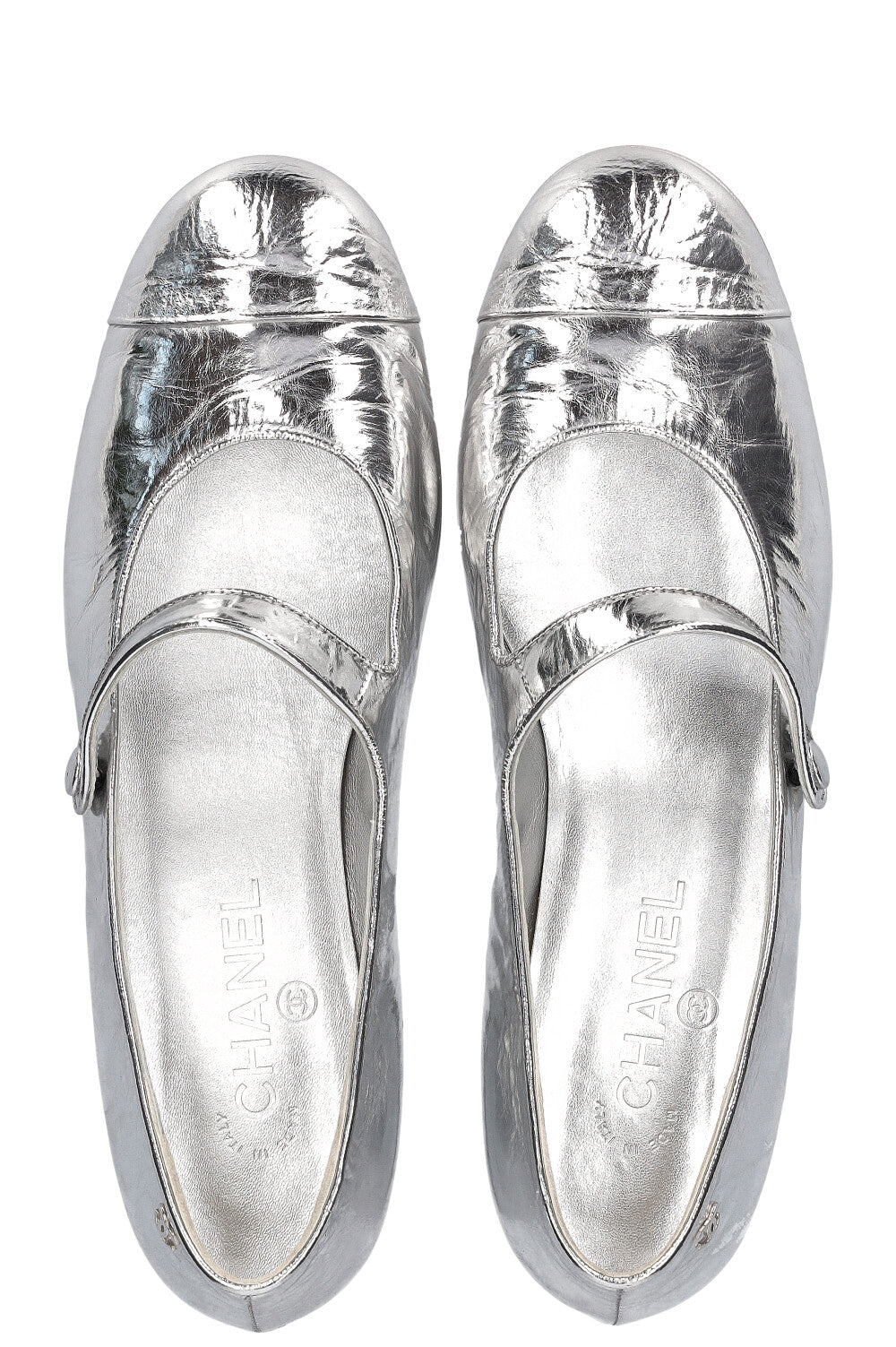 CHANEL Mary Jane Escarpins Argent 2019 REAWAKE