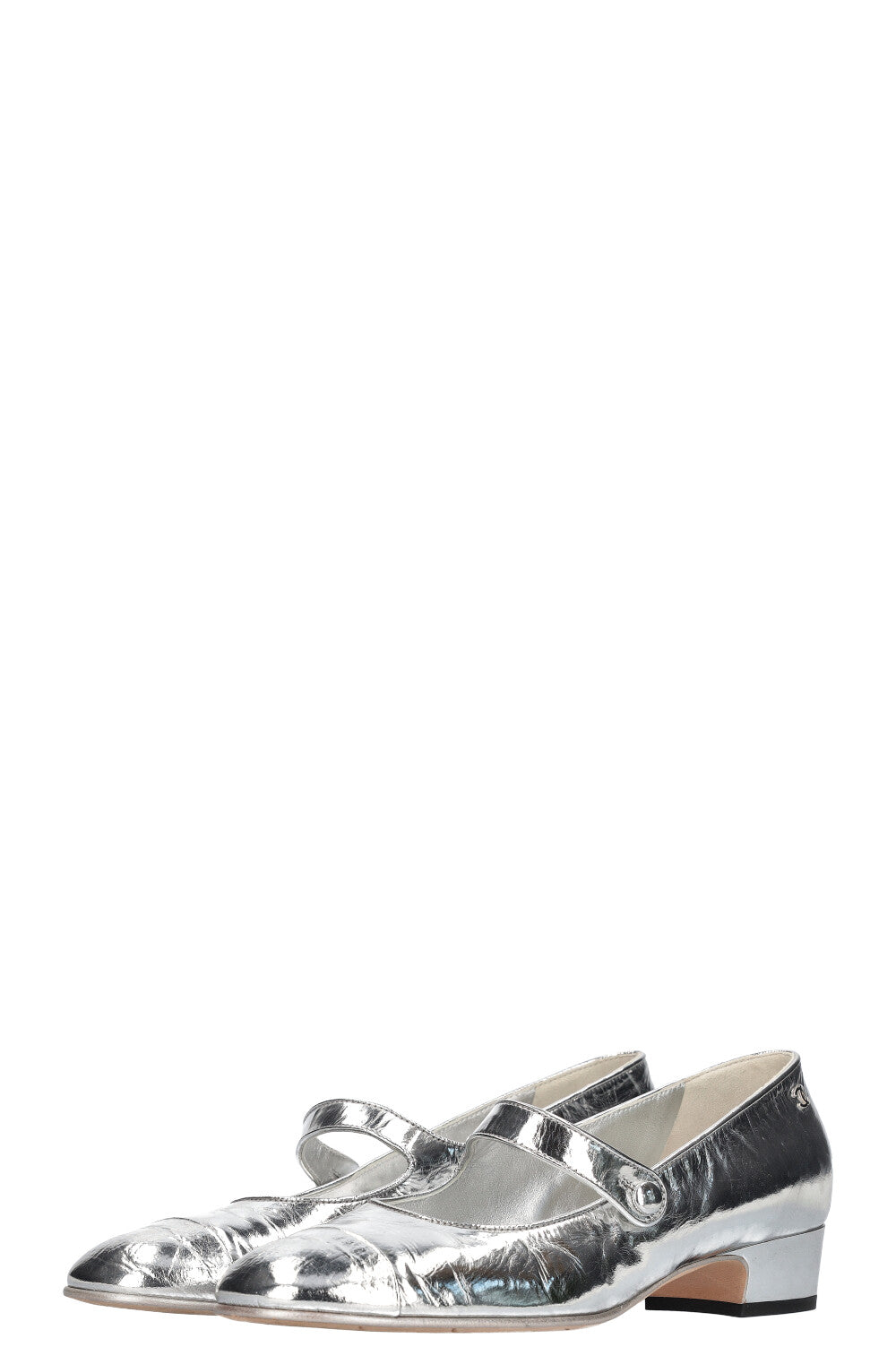 CHANEL Mary Jane Escarpins Argent 2019 REAWAKE