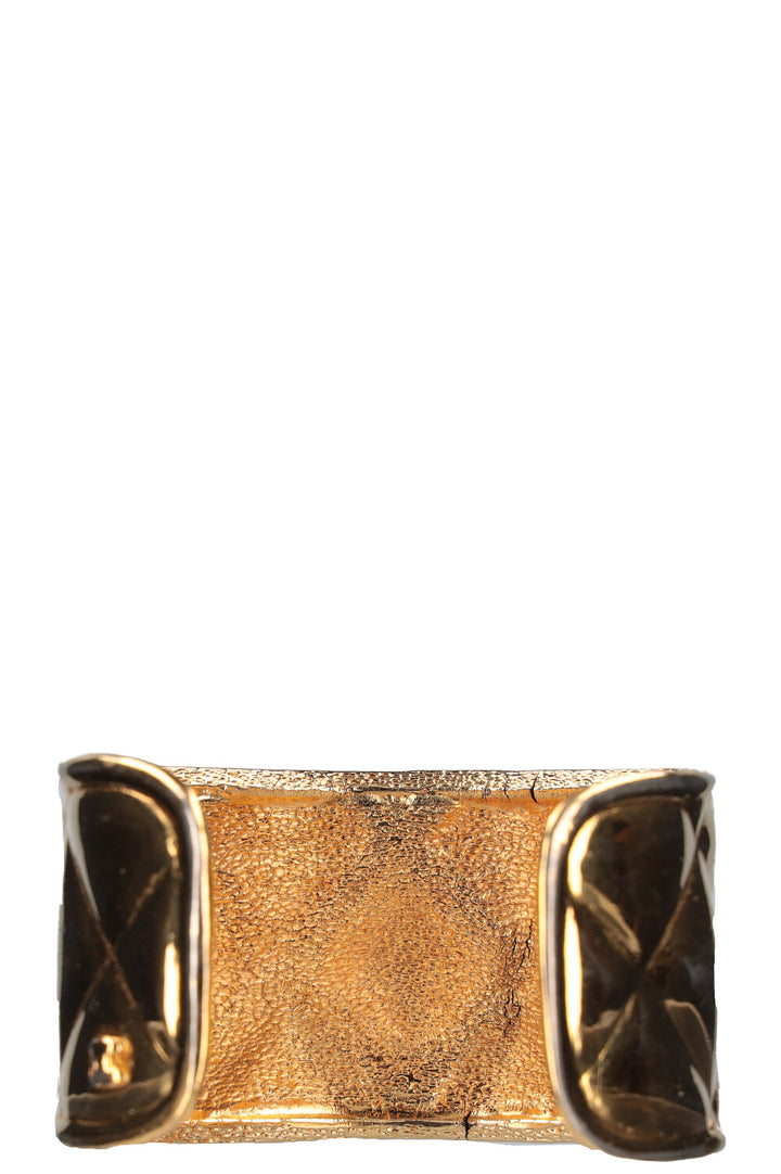 CHANEL Matelasse Cuff Gold