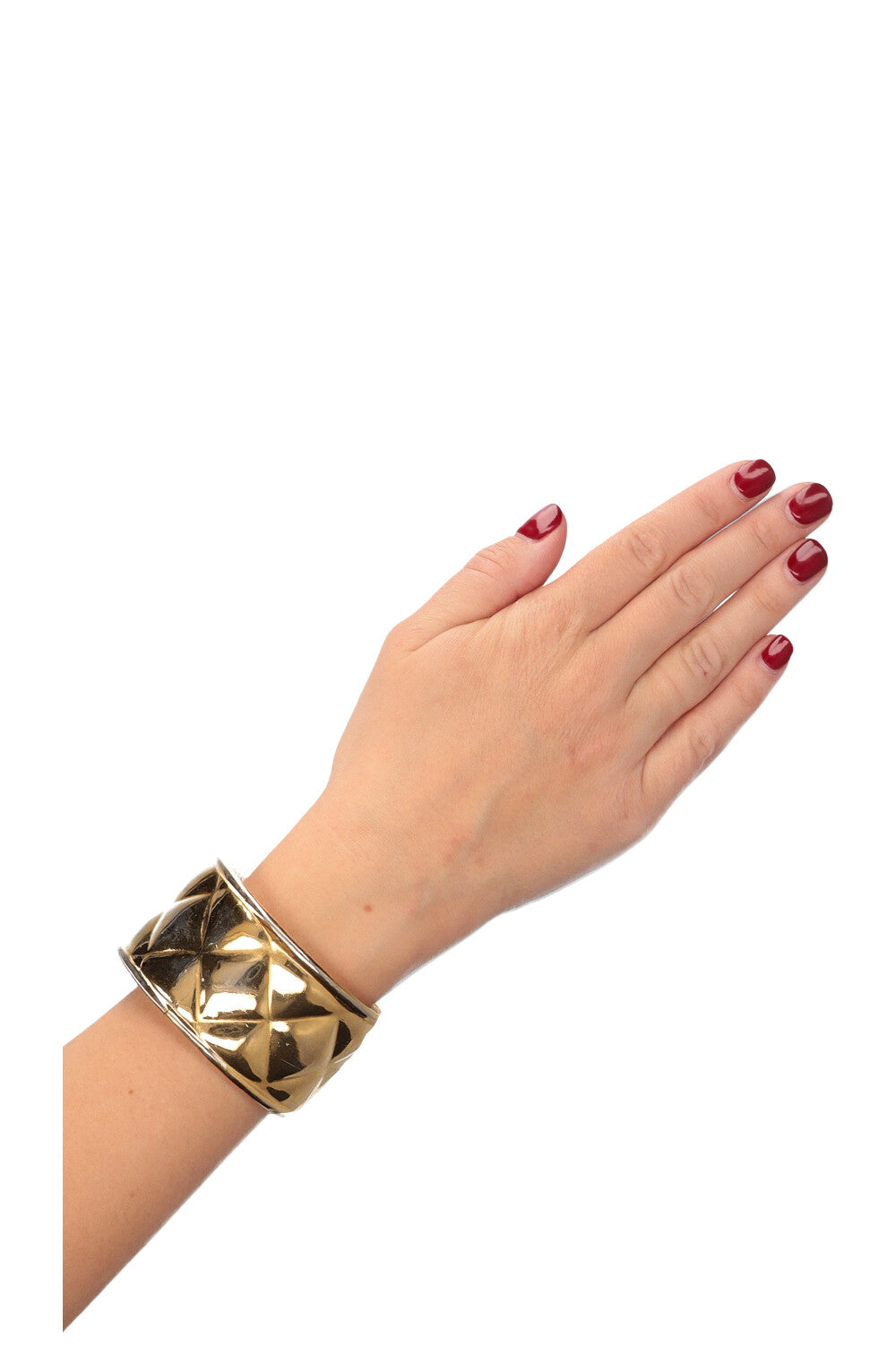 CHANEL Matelasse Cuff Gold