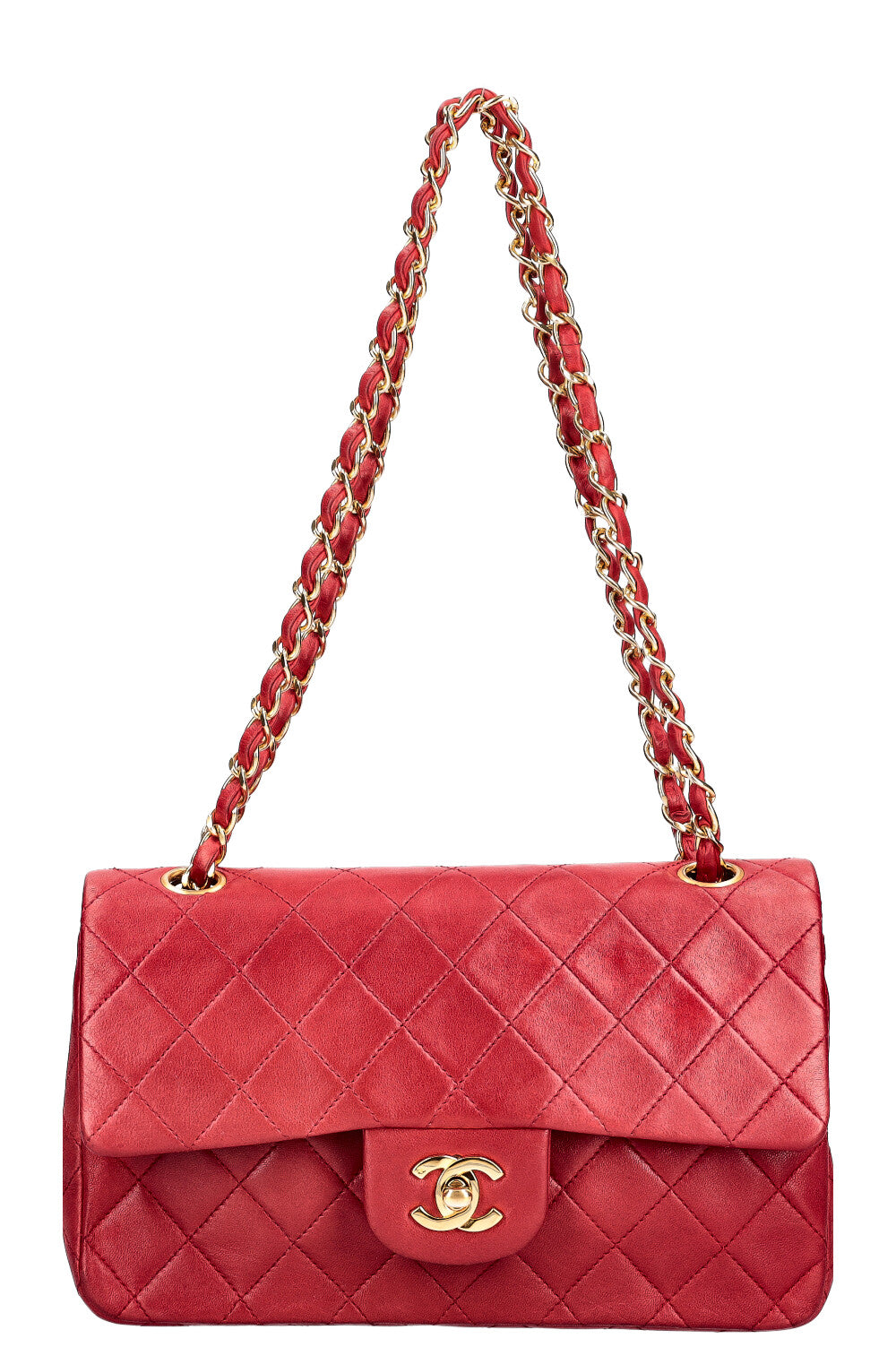 CHANEL Sac Vintage Double Rabat Petit Rouge REAWAKE