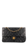 CHANEL Vintage Double Flap Bag Medium Black