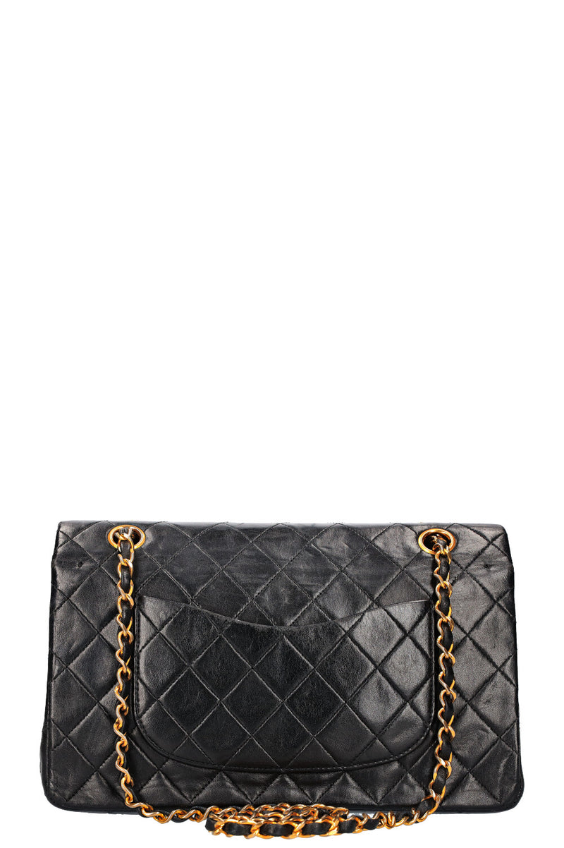 CHANEL Vintage Double Flap Bag Medium Black