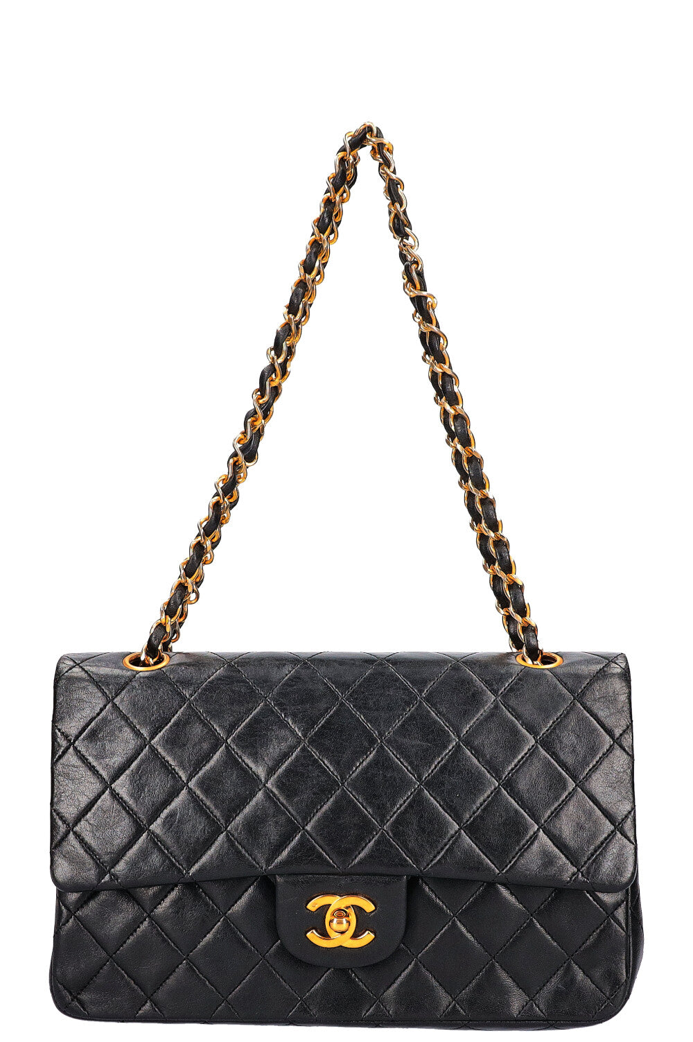 Chanel vintage double flap shoulder bag hotsell