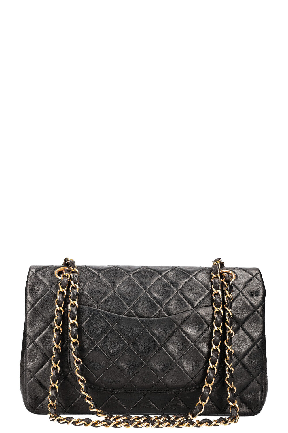 CHANEL Vintage Double Flap Bag Medium Black