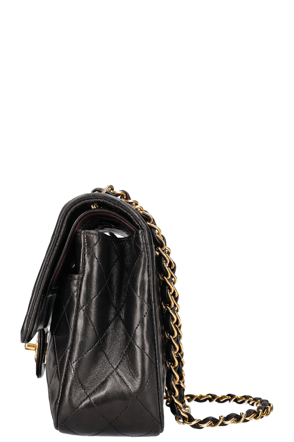 CHANEL Vintage Double Flap Bag Medium Black