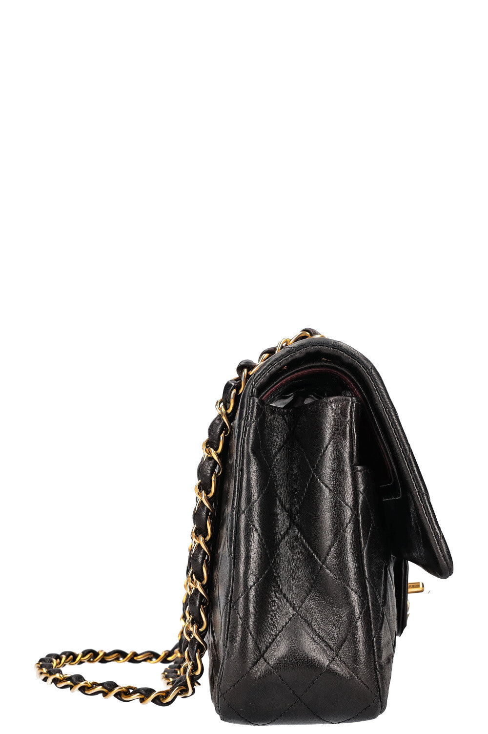 CHANEL Vintage Double Flap Bag Medium Black