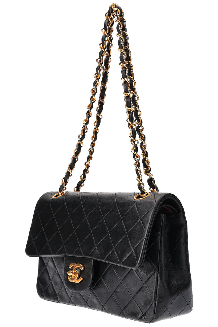 CHANEL Double Flap Bag Small Black