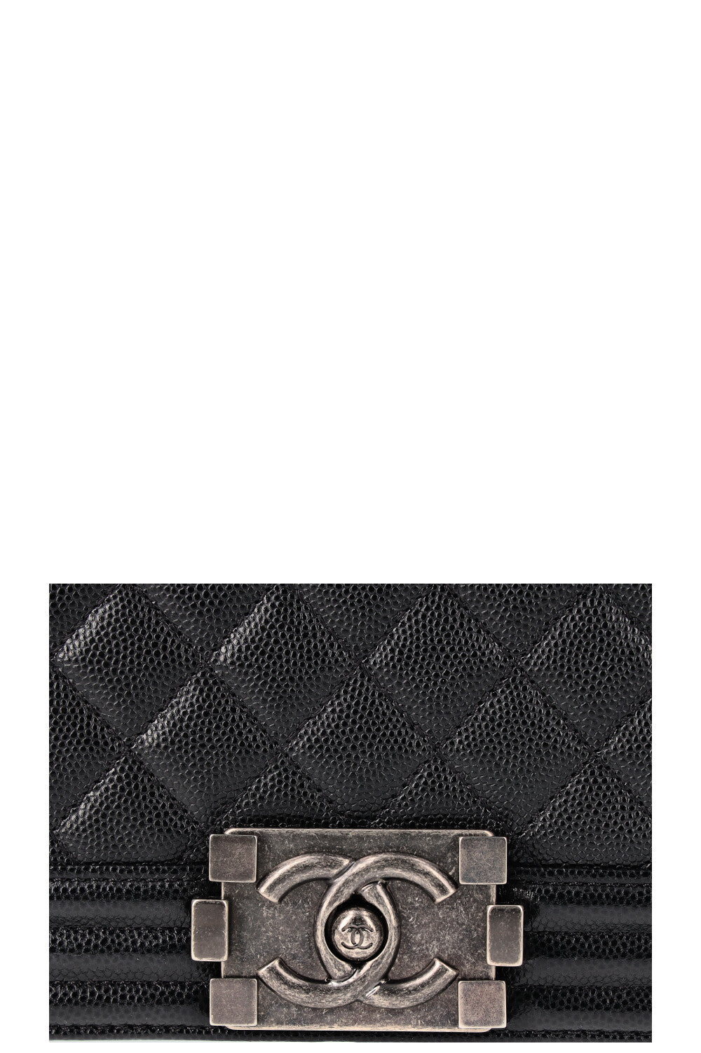 CHANEL Boy Bag Large Caviar Black