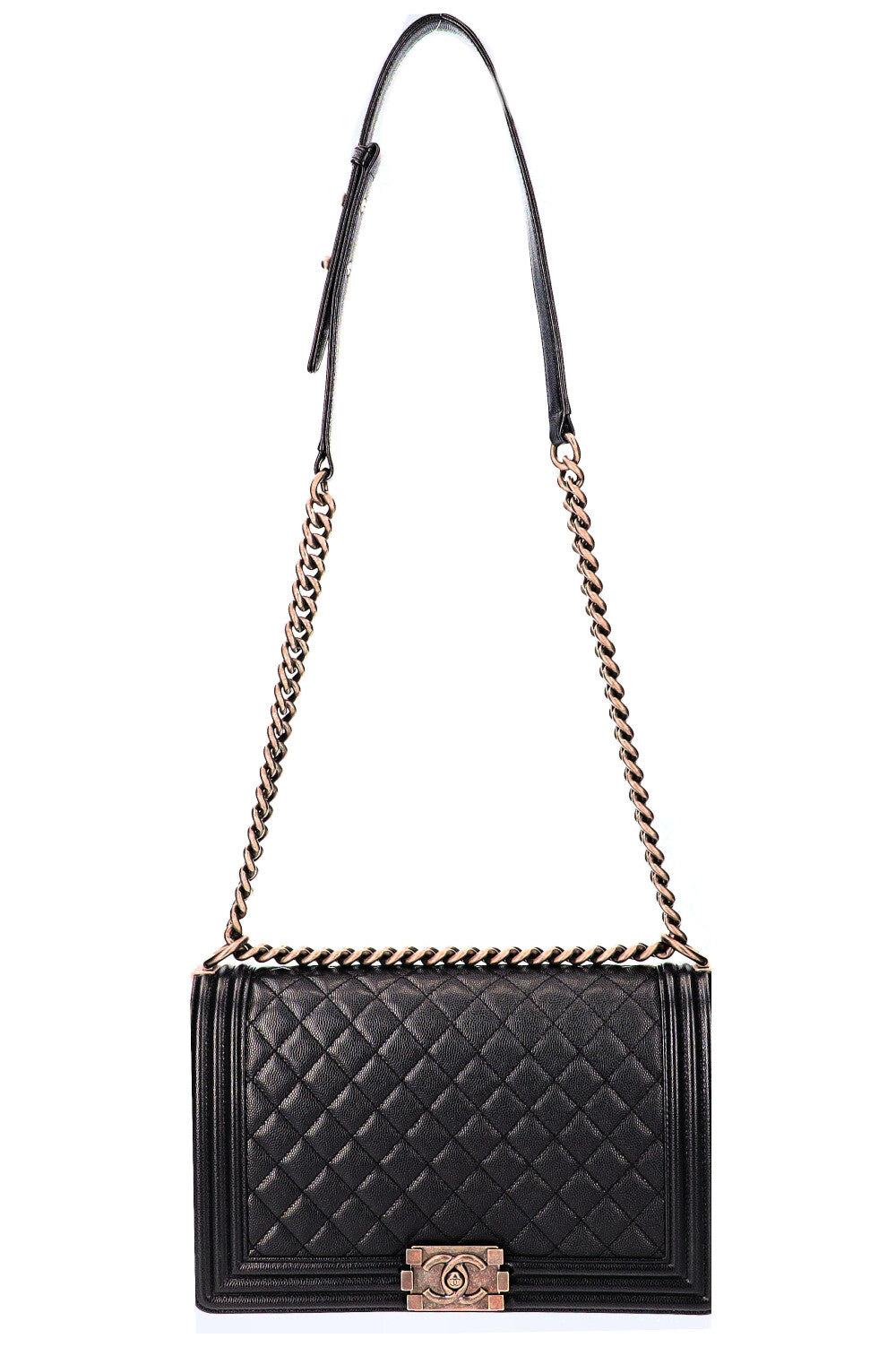 CHANEL Boy Bag Large Caviar Black – REAWAKE