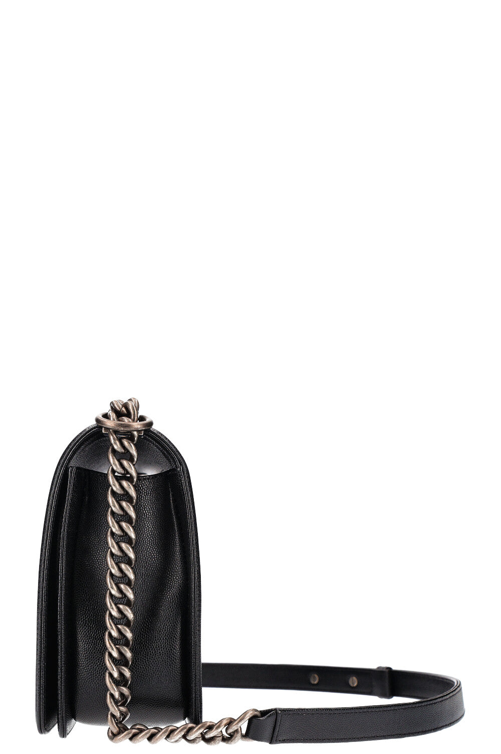 Chanel black caviar boy bag shop
