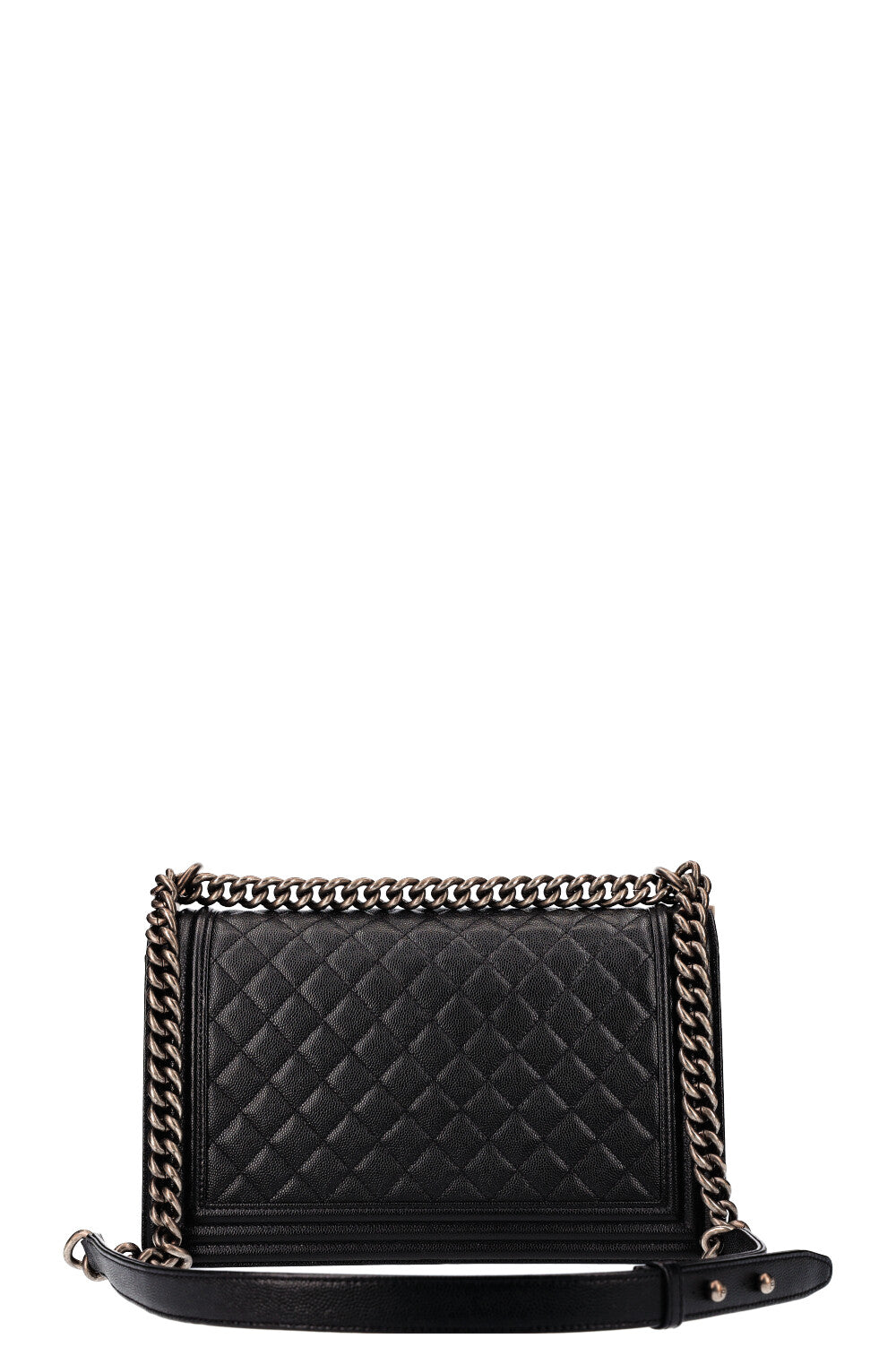 CHANEL Boy Bag Large Caviar Black