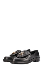 CHANEL Quilted Loafer Flats Black