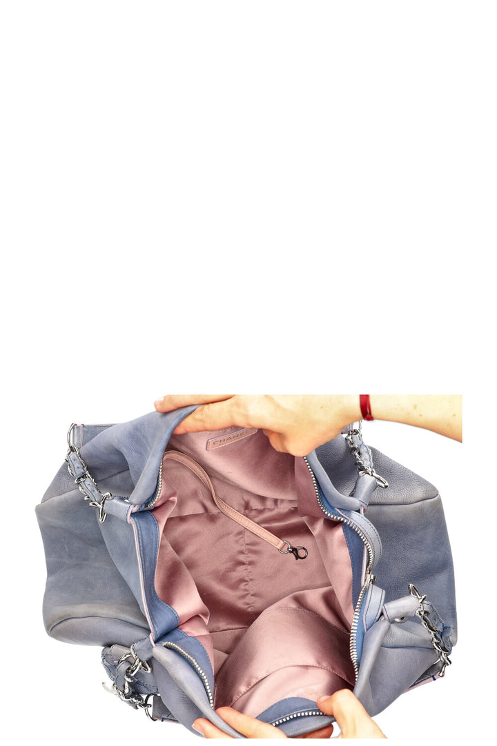 CHANEL Edgy Hobo Bag Blue