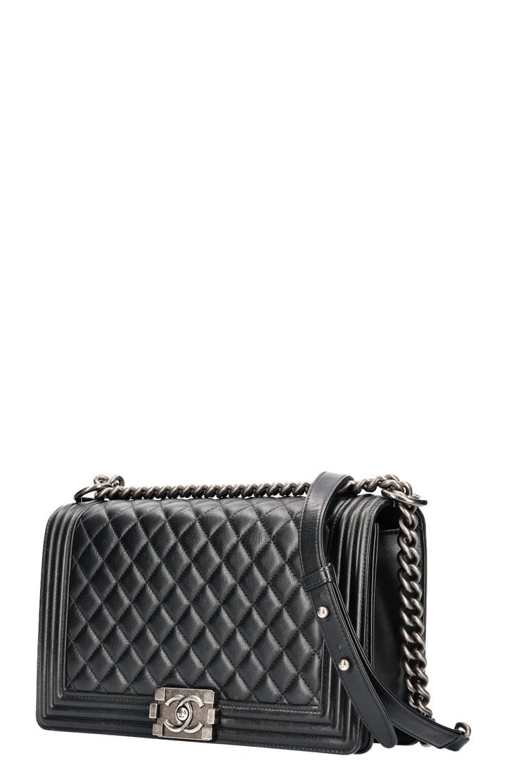 CHANEL Sac Garçon Grand Noir 2014 - 2015