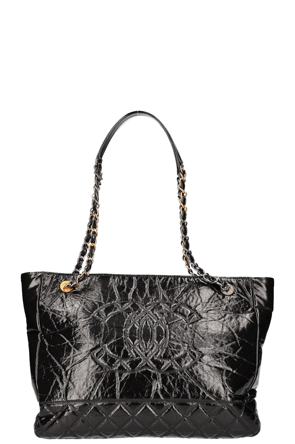 Chanel Shopping Bag Aged Calfskin Black 2020