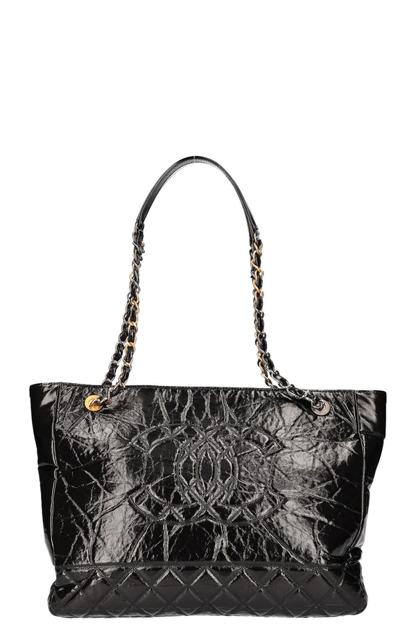 Chanel Shopping Bag Aged Calfskin Black 2020