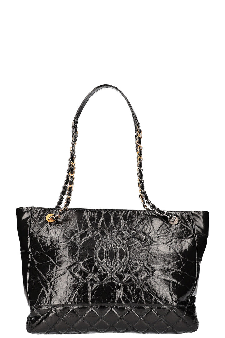 Chanel Shopping Bag Aged Calfskin Black 2020