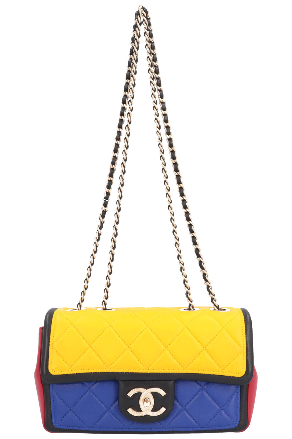 CHANEL Sac à rabat color block Mondrian