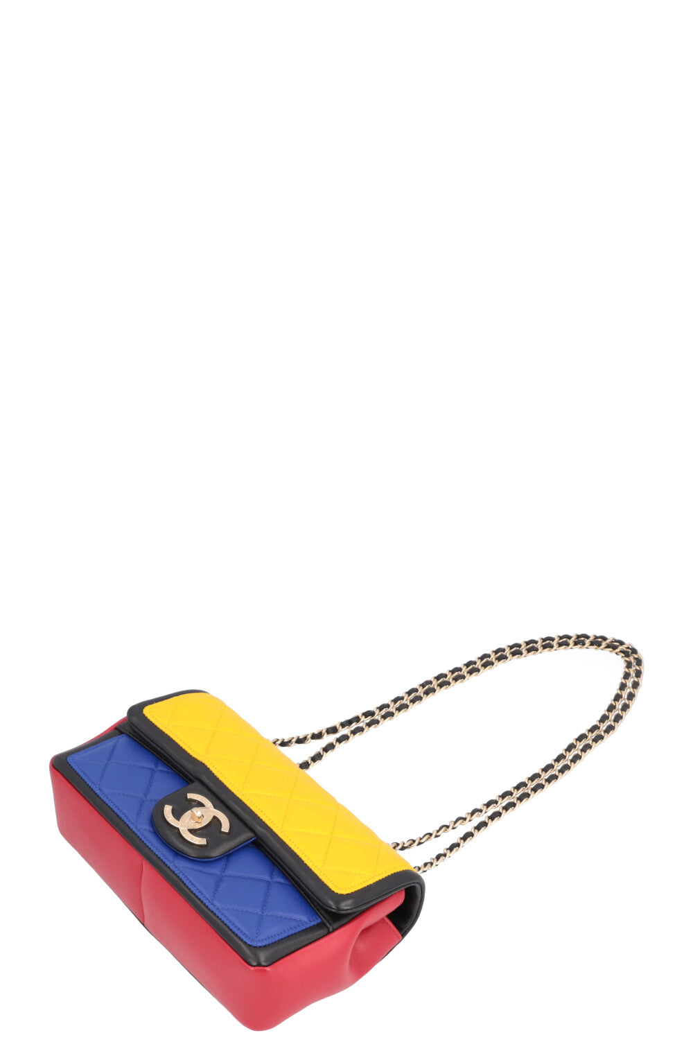 CHANEL Sac à rabat color block Mondrian