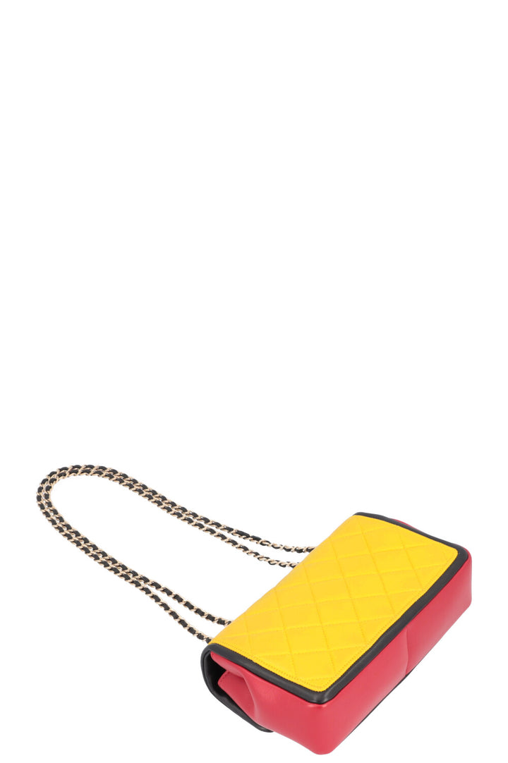 CHANEL Sac à rabat color block Mondrian
