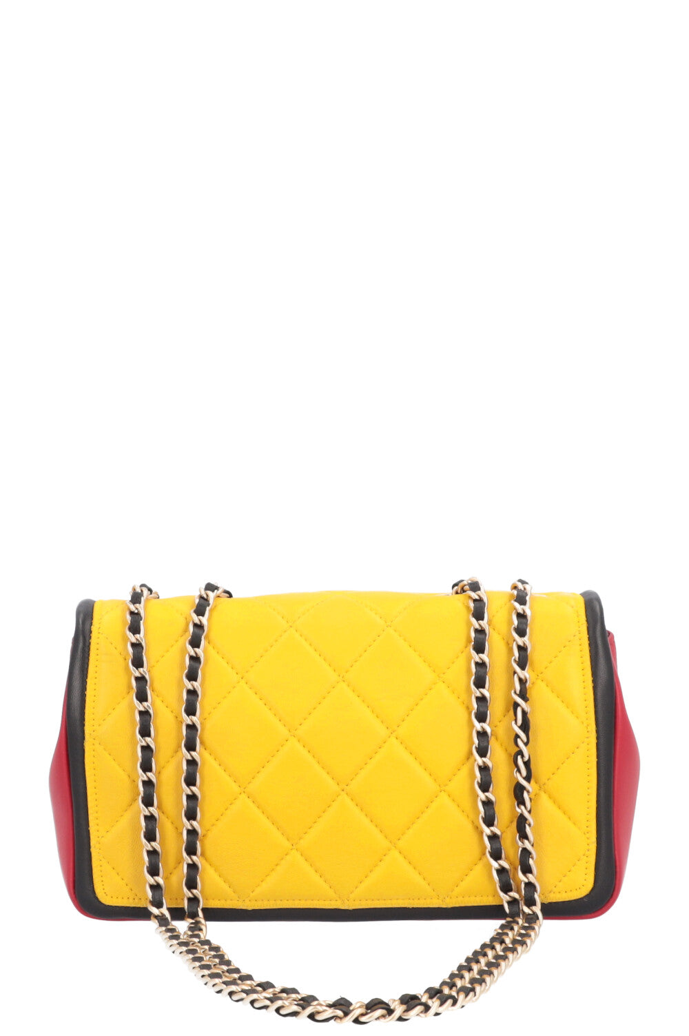 CHANEL Mondrian color block flap bag