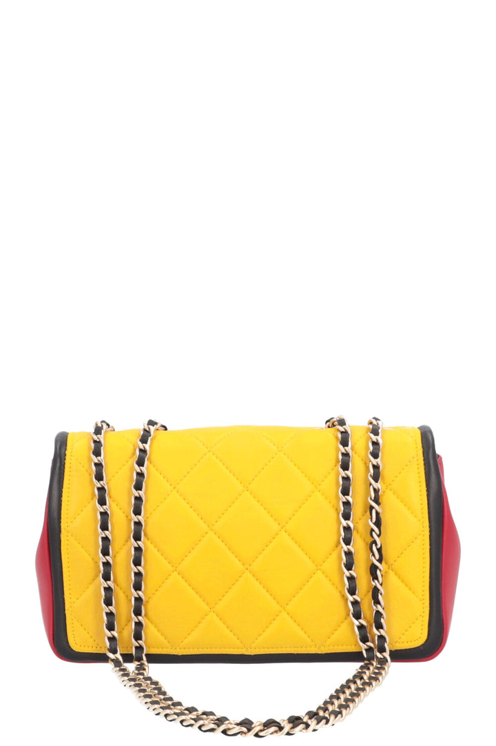 CHANEL Mondrian color block flap bag