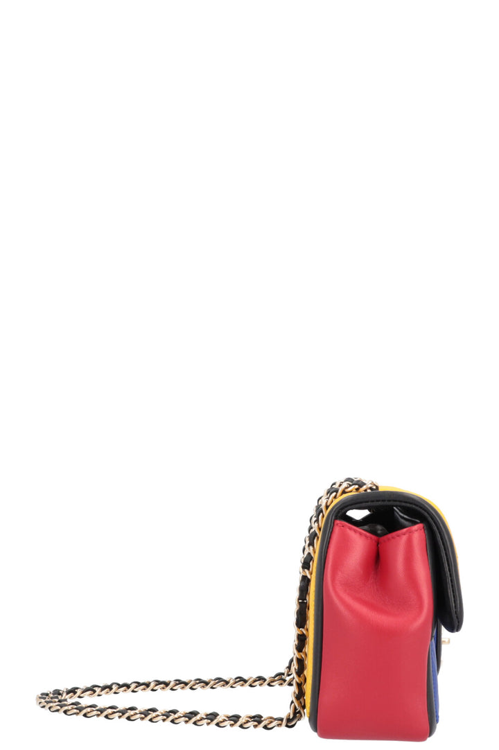 CHANEL Mondrian color block flap bag