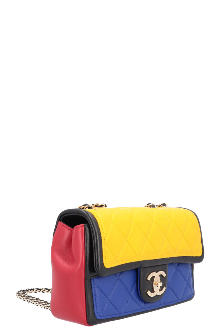 CHANEL Mondrian color block flap bag