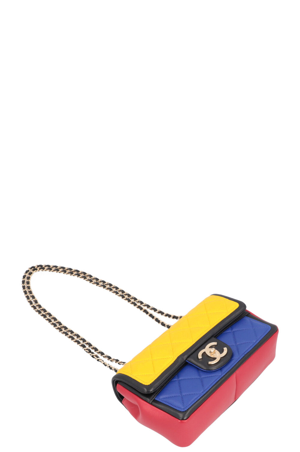 CHANEL Mondrian color block flap bag