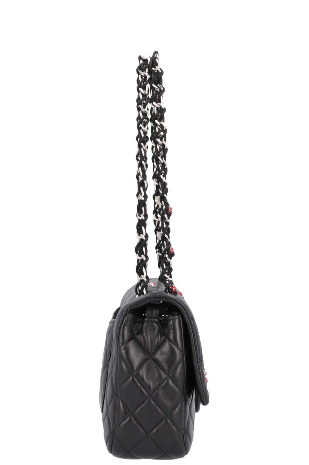 CHANEL Medium Single Flap Bag Ladybugs