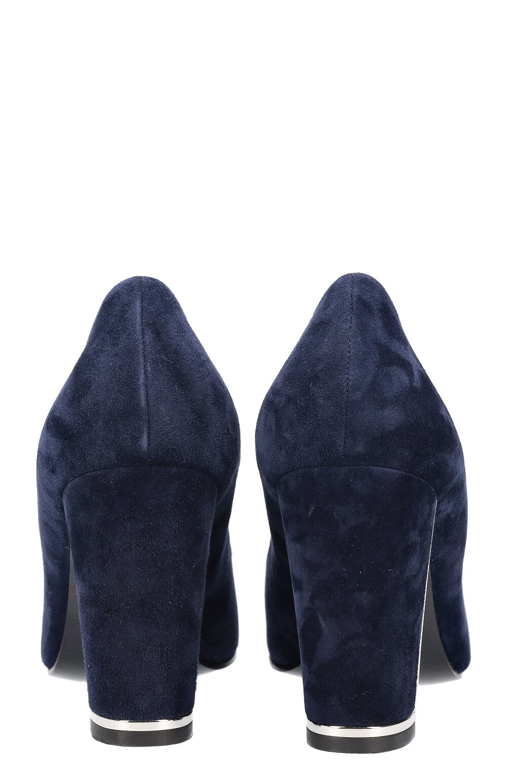 CHANEL Heels Navy Suede