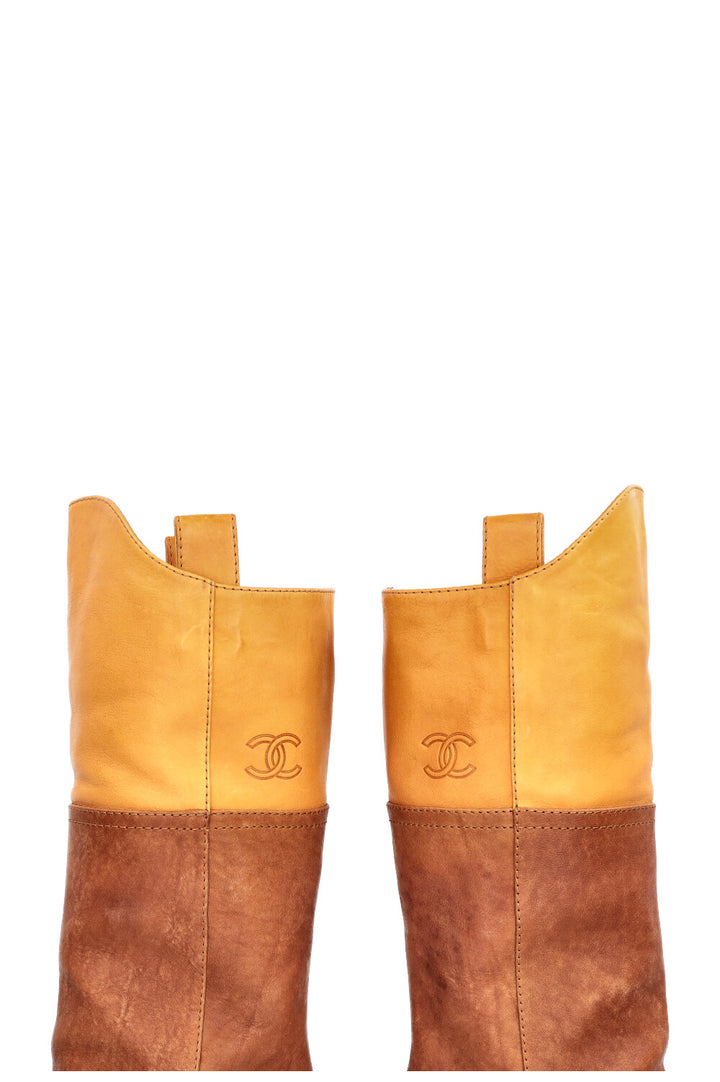 CHANEL Paris-Dallas Boots Brown