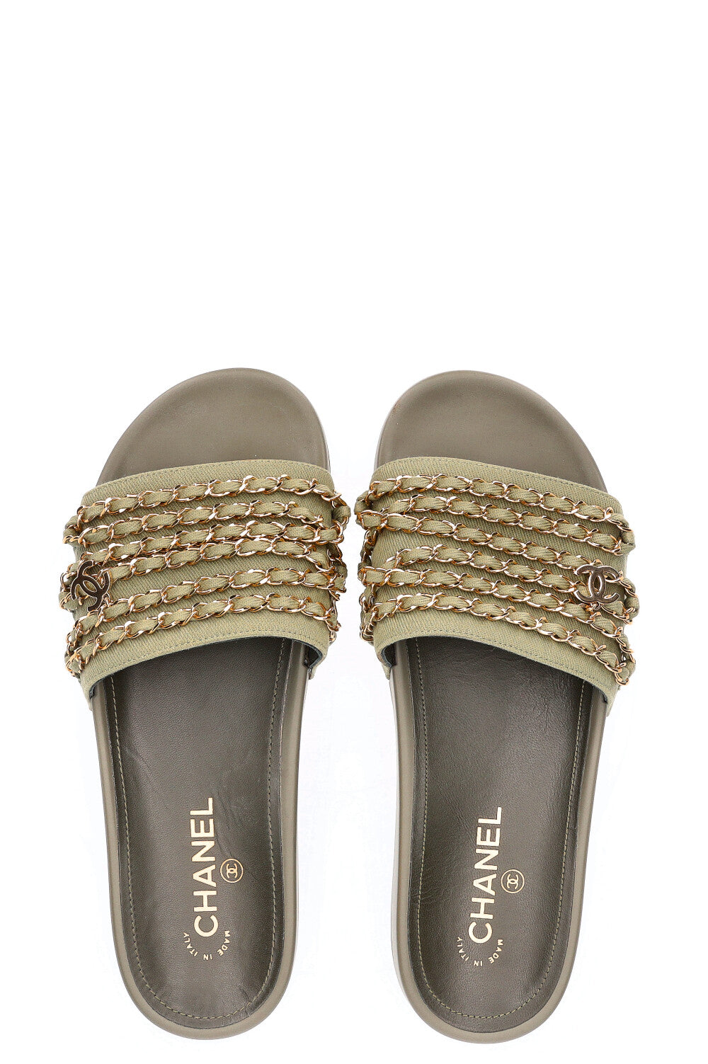 CHANEL Flats Green REAWAKE