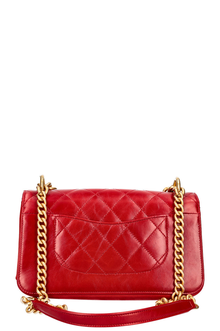 CHANEL Paris Cosmopolite Bag Small Red