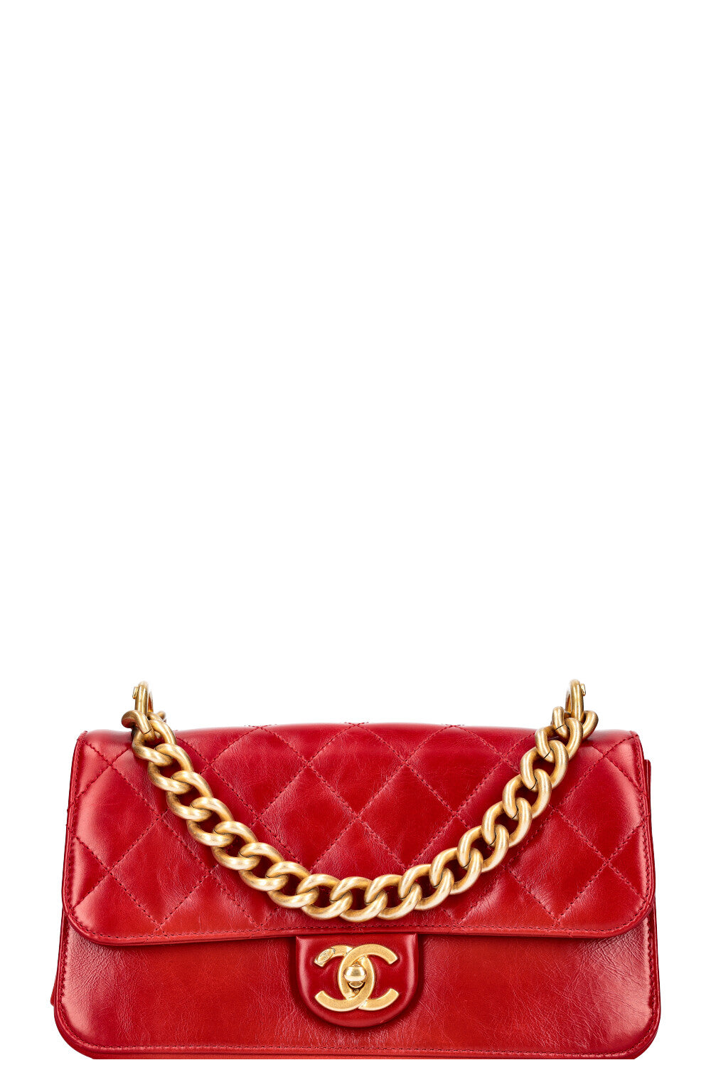 CHANEL Paris Cosmopolite Bag Small Red